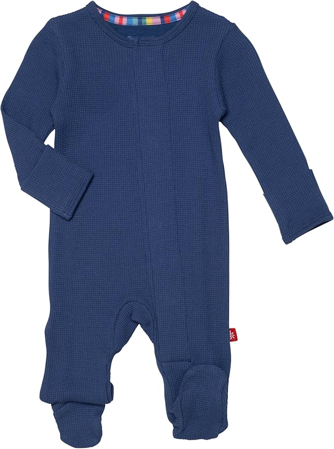 Magnetic Me Boys Modal Magnetic Baby Footie Pajamas | Silky Soft Modal Fabric | Baby Sleepers Available in Sizes PRE - 24M