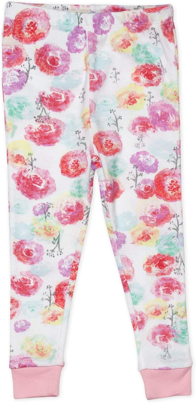 HonestBaby baby-girls 2-piece Pajamas Sleepwear Pjs 100% Organic Cotton for Baby, Toddler, Kids, Girl