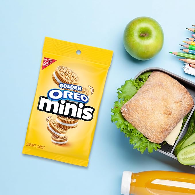 OREO Minis Golden Sandwich Cookies, 12 - 3 oz Bags
