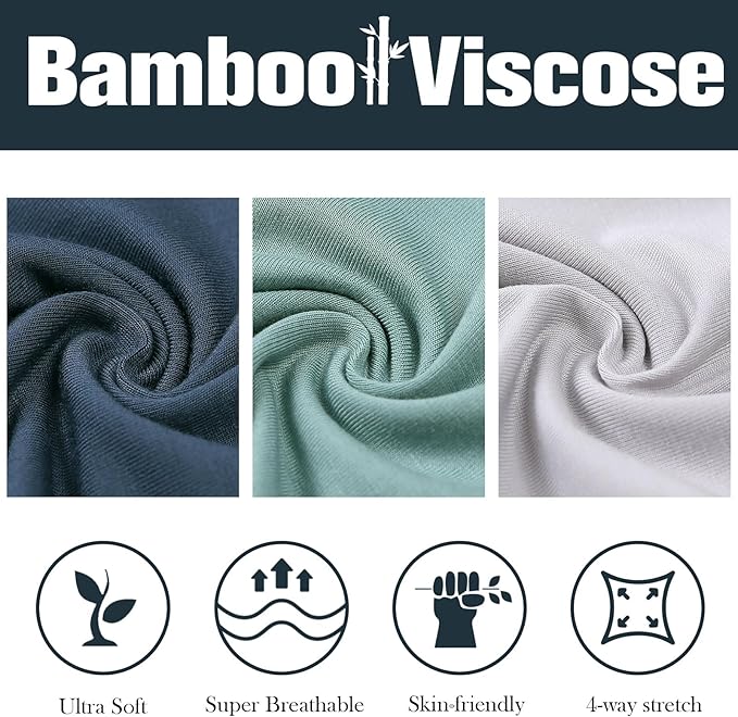 OPAWO Bamboo Baby Pajamas 3 Pack, Double Zipper Bamboo Sleepers for Baby Boy Girl Romper, Toddler Summer Clothes Outfit 0-24M