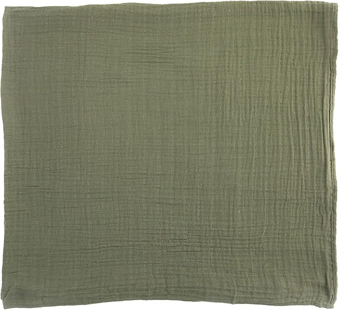 Little Unicorn Premium Cotton Swaddle Baby Blanket | Breathable Fabric | for swaddling, Play, Nursing & More (Fern)