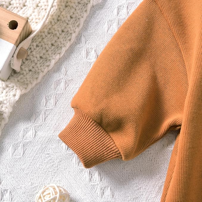 Unutiylo Unisex Baby Boys Girls Long Sleeve Infant Baby Zipper Hooded Jumpsuits Romper Loose Outfit Clothes