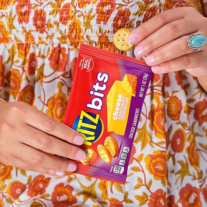 OREO Mini Cookies, Mini CHIPS AHOY! Cookies, RITZ Bits Cheese Crackers, Nutter Butter Bites & Wheat Thins Crackers, Nabisco Cookie & Cracker Variety Pack, 50 Snack Packs