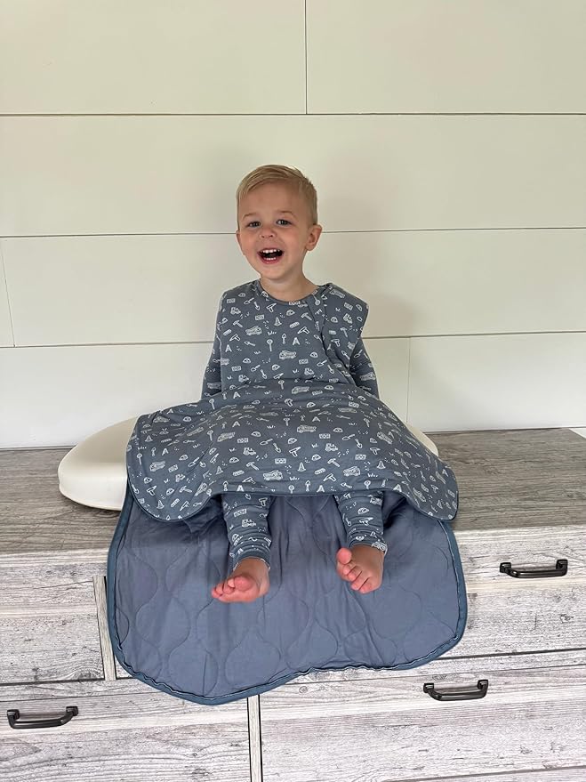 GUNAMUNA günamüna Unisex Baby, Toddler Wearable Blanket, Sleeping Bag Bamboo Rayon, Sleep Sack with Diaper Zipper, 1.0 TOG