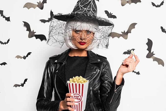 Halloween Popcorn Gift Bucket – Pumpkin Sucker Holder with Candy and Snacks (Pumpkin)