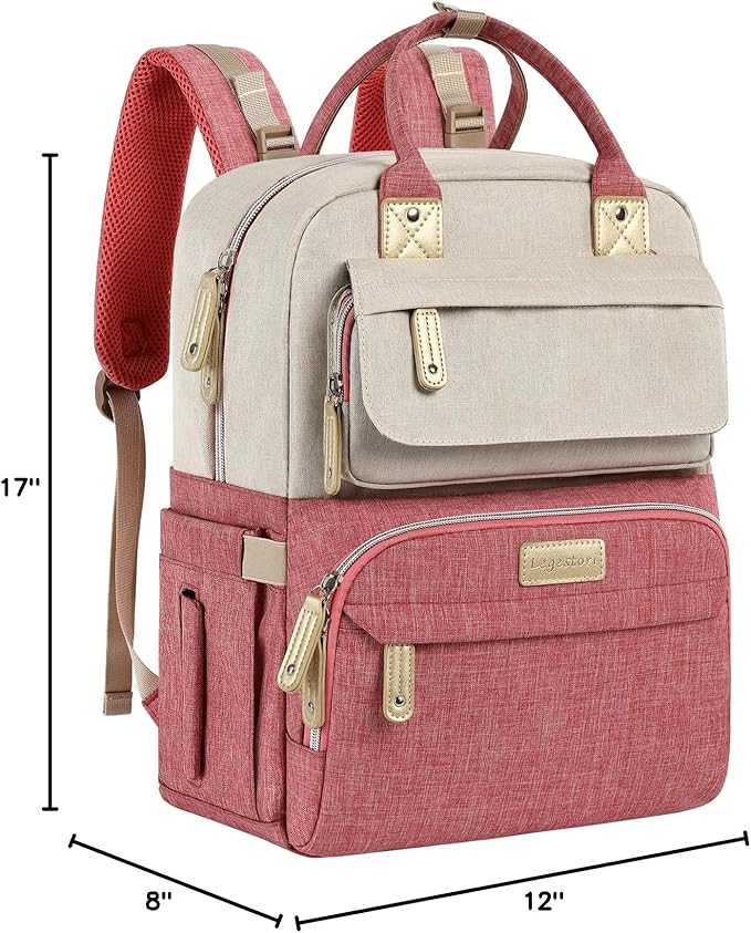 Diaper Bag Backpack, Baby Girl Diaper Bag, Large Diaper Bag Backpack Gift for Girls, Baby Diper Backpack for Travel with Insulated Pockets and Stroller Straps