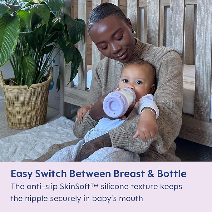 MAM 5oz Easy Start Anti-Colic Baby Bottles, Slow Flow with Bonus Medium Flow Nipple, Reduces Colic, Gas, & Reflux, Easy-to-Clean, BPA-Free, Baby Bottles for Newborns, 0-3 Months