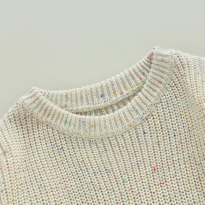 FYBITBO Baby Girl Boy Sweater Knit Oversized Pullover Sweatshirt Romper Onesie Warm Fall Winter Clothes Outfit Newborn