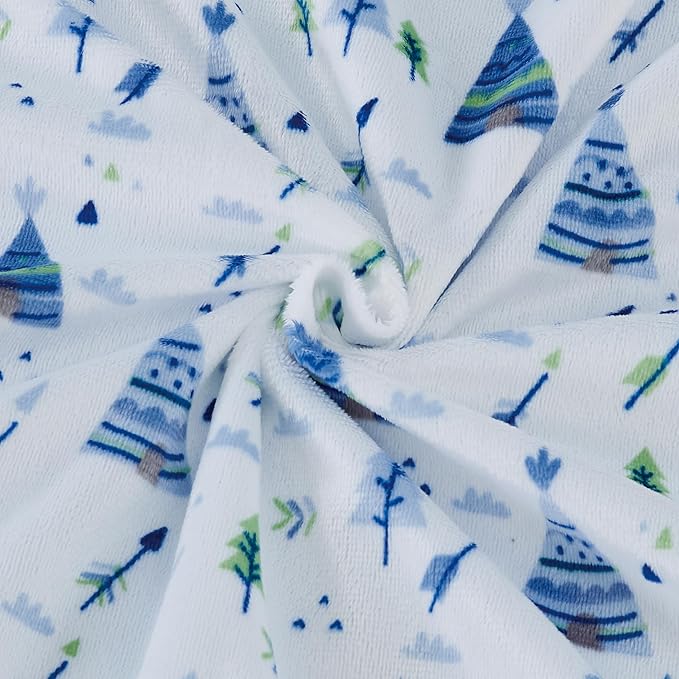 CREVENT 30''X40'' Cute Cozy Fluffy Warm Baby Blanket for Girls Boys Infants Toddlers' Bedding/Crib/Cot/Stroller, Baby Shower Birthday Newborn's Gift - Christmas Tree