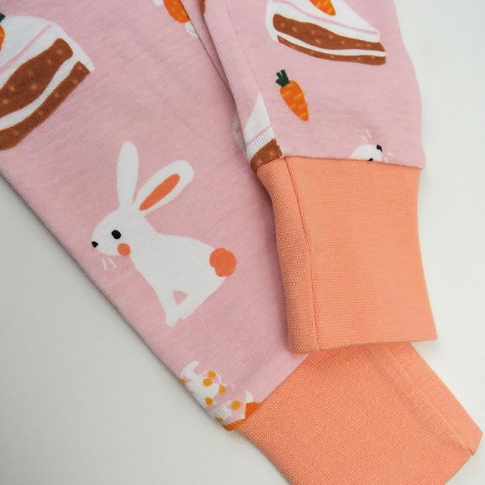 HonestBaby unisex-baby Celebration 2-piece Pajamas Sleepwear Pjs 100% Organic Cotton for Baby, Toddler, Kids