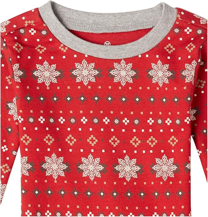 HonestBaby 4 Piece Pajamas Sleepwear Pjs 100% Organic Cotton for Infant Baby and Toddler Boys, Girls, Unisex