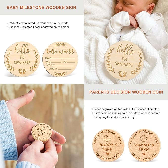 New Parents Gifts for Couples 2024 2025, Pregnancy Gifts for New Mom and Dad, First Time Mom Gifts Basket, Expecting Parents to Be Gift for Baby Shower, Gender Reveal