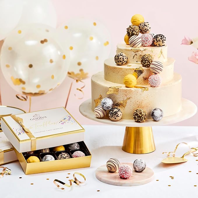 Godiva Chocolatier Birthday Truffles Assorted Chocolate Gift Box, 12 pc.