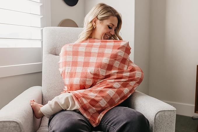 Baby Car Seat Cover Canopy and Nursing Cover Multi-Use Stretchy 5 in 1 Gift Ralphie by Copper Pearl