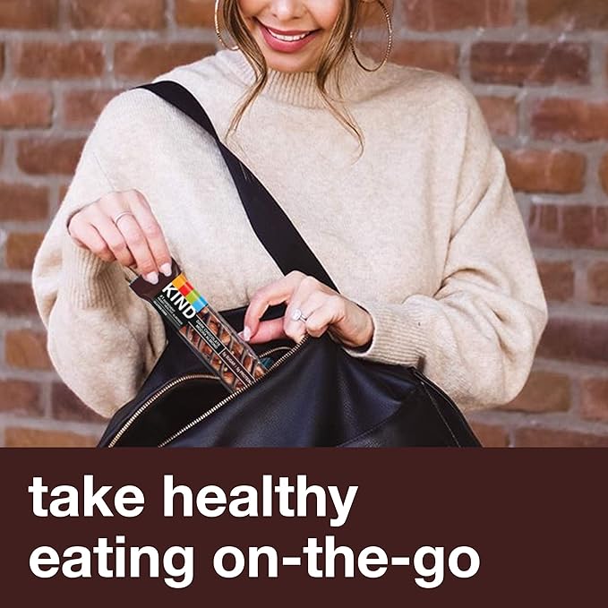 KIND Bars, Dark Chocolate Mocha Almond, Healthy Snacks, Gluten Free, Low Sugar, 5g Protein, 12 Count