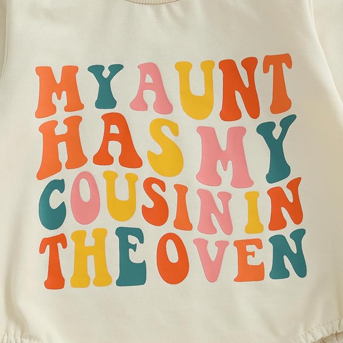 Kupretty Baby Boy Girl Sweatshirt Romper Cute Winter Fall Clothes Siblings Crew Neck Long Sleeve Bubble Infant Bodysuit