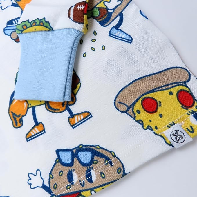 HonestBaby 2-Piece Pajamas Sleepwear Pjs 100% Organic Cotton for Baby, Toddler, Kids, Boy