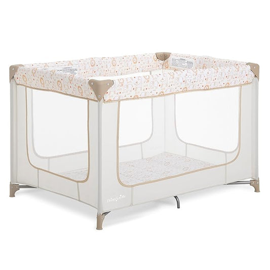 Dream On Me Zodiak Portable Playard with Carry Bag & Shoulder Strap, Beige