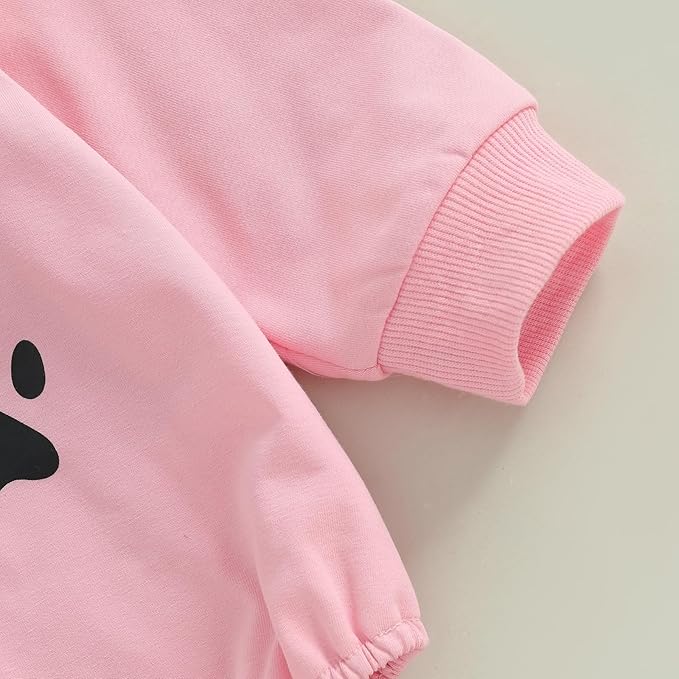 Kupretty Baby Boy Girl Sweatshirt Romper Cute Winter Fall Clothes Siblings Crew Neck Long Sleeve Bubble Infant Bodysuit