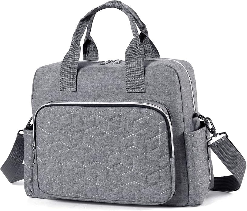 Crossbody Small Diaper Bag, Cute Mini Baby Diaper Tote Bags with Insulated Pockets for Traveling Outdoor Parent