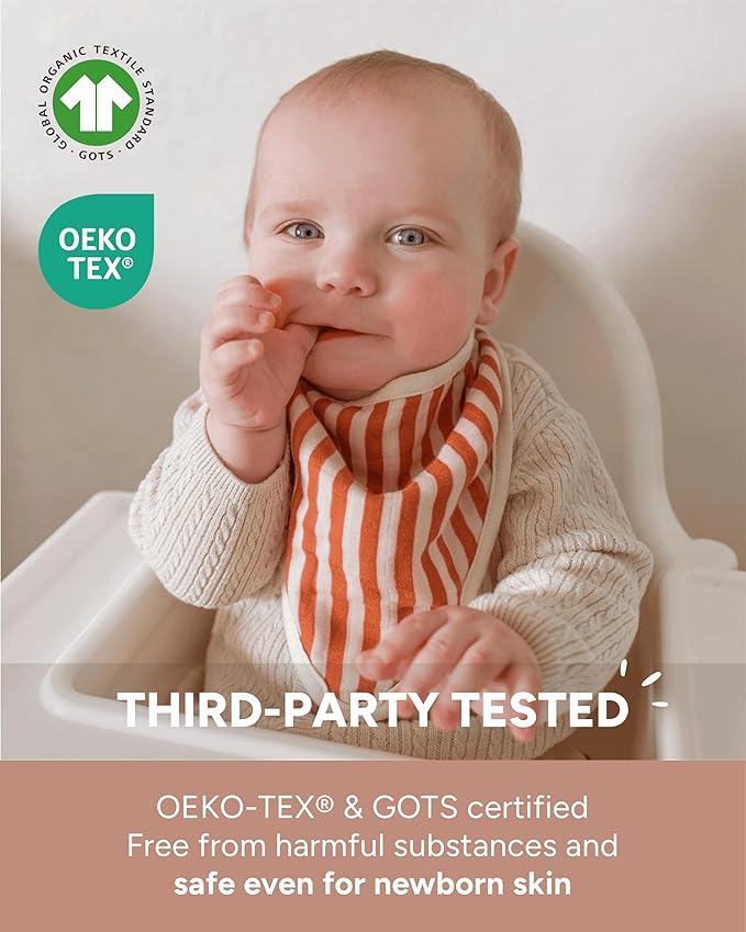 Nightingale Baby Washcloths, Rayon from Bamboo Baby Clothes Organic Wash Cloths with Cotton, Newborn Bath Essentials, Burping Cloths for Babies, Face Towels Reusable 12"x12" (Floral) 6 Pack