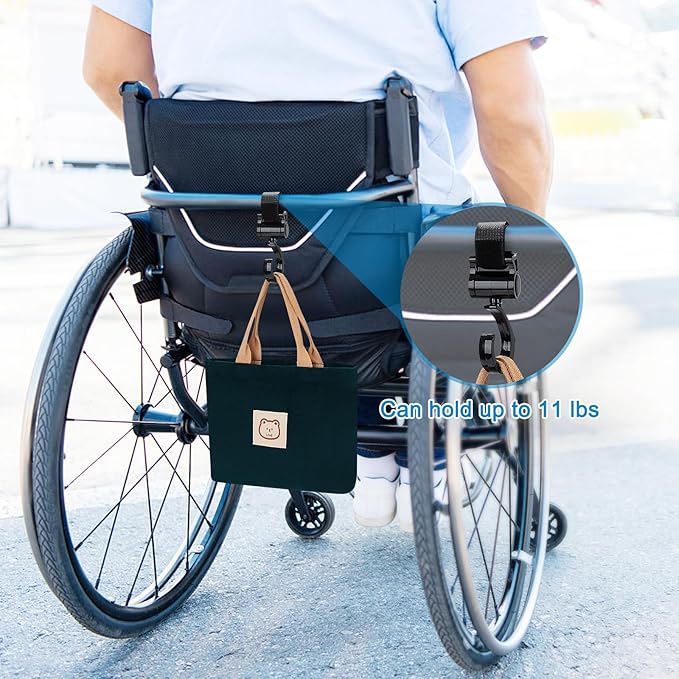 Accmor Universal Cup Holder with Hook, Stroller Cup Holder with Phone Holder, 360° Rotatable Large Caliber Designed Bottle Holder for Stroller, Bike, Wheelchair, Walker, Scooter