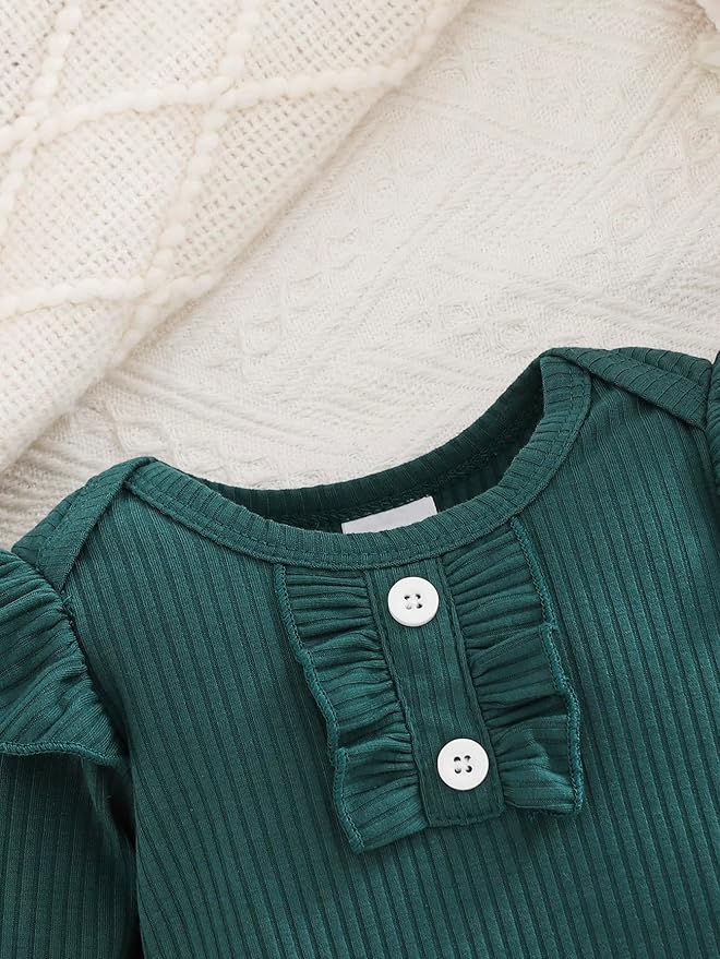 Baby Girl Clothes Newborn Infant Outfits Cute Summer Clothes Spring Romper Set+Hat+Headband