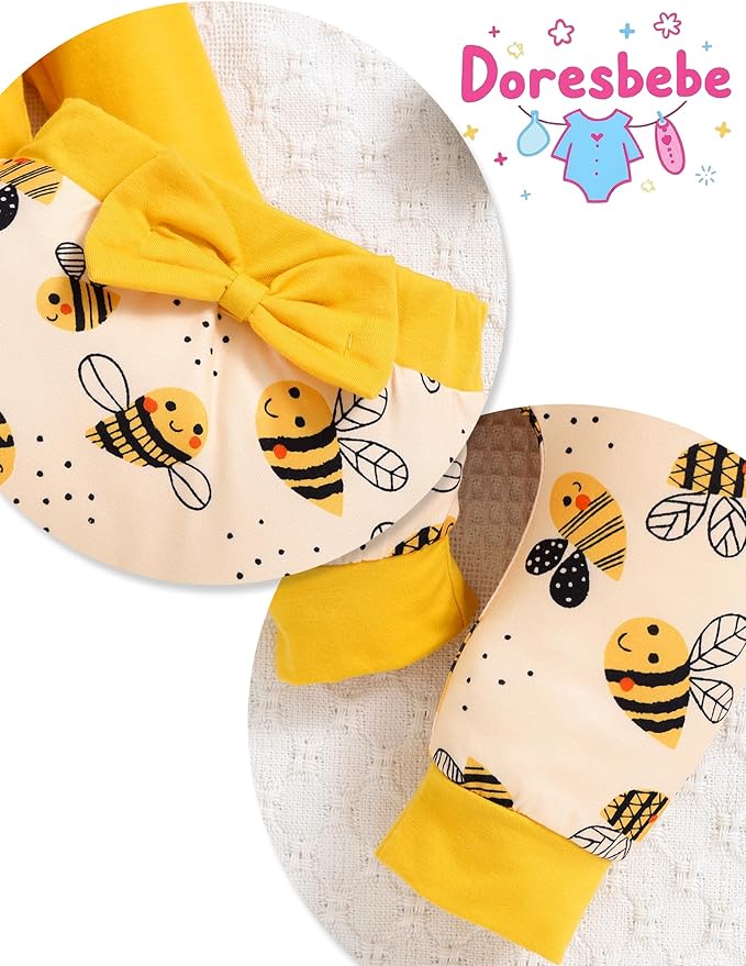 Baby Girl Clothes Newborn Infant Outfits Cute Summer Clothes Spring Romper Set+Hat+Headband