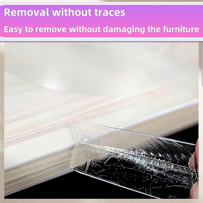 Clear Self Adhesive Edge,1.18in widthx78.8in Length,Door Edge Guard,Adhesive Edge Protector,Cabinet Door Protector Edge Guard,Clear Corner Protectors for Furniture(thk: 2mm)