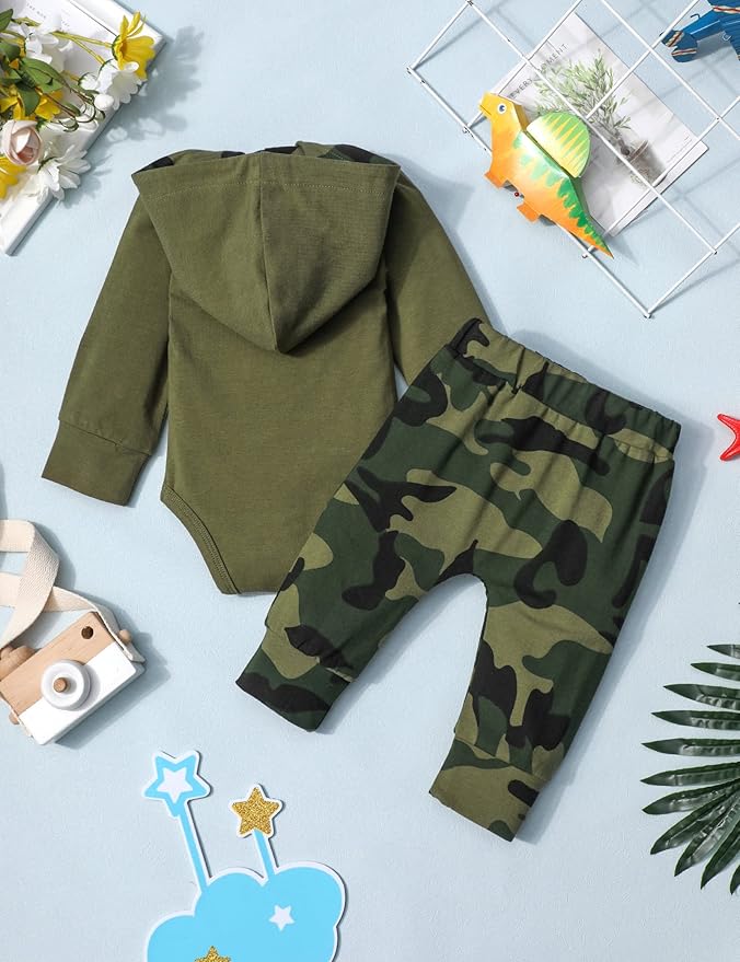Fommy Newborn Baby Boy Clothes Plaid Letter Print Long Sleeve Hoodies + Long Pants 2PCS Fall Winter Outfits Set