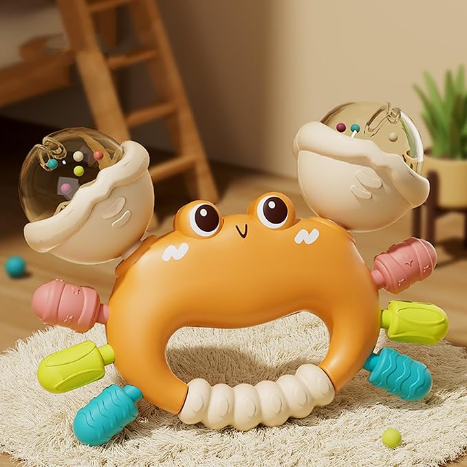 8pcs Baby Rattles Toys Set for 3-6 Months,Grab Shake Rattle for Babies 6-12 Months, Easy Hold Teething Toy,Development Learning Toy for Babies 3+ Months Birthday Gift