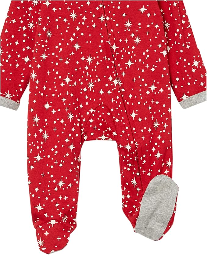 HonestBaby Baby Celebration Sleep & Play Footed One-Piece Pajama Sleeper 100% Organic Cotton