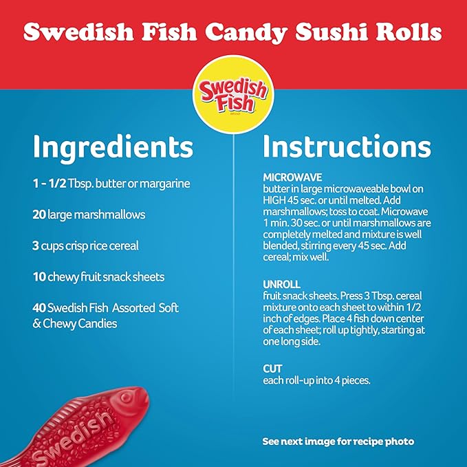 SWEDISH FISH Assorted Soft & Chewy Candy, 5 lb