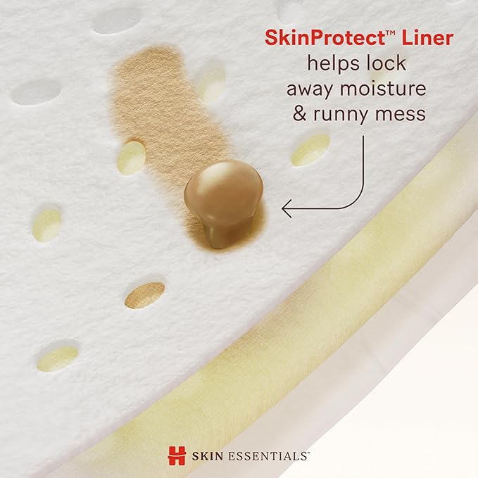 Huggies Size 4 Diapers, Skin Essentials Baby Diapers, Size 4 (22-37 lbs), 150 Count (6 Packs of 25), Packaging May Vary