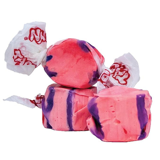Taffy Town Saltwater Taffy- Pomegranate | Gourmet Taffy| Nougat-Style Candy| Soft & Delicious| Sumer Snack Treats| Party Good Candies| 2.5lbs