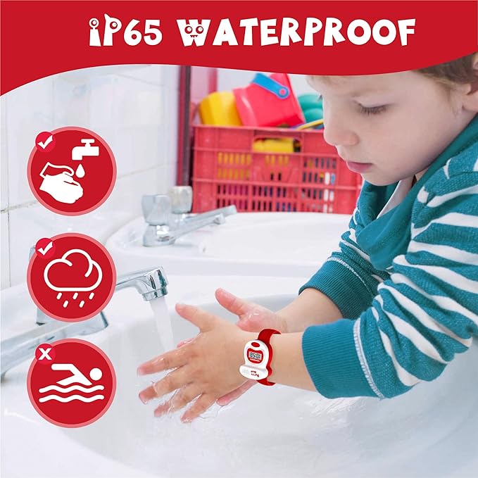 Kids Watch Potty Training Watches for Boys and Girls, Potty Timer Toilet Shape and LED Colorful Lights, Music Reminds Kids It's Time to Go to The Bathroom, Fun Gift for Moms and Toddlers