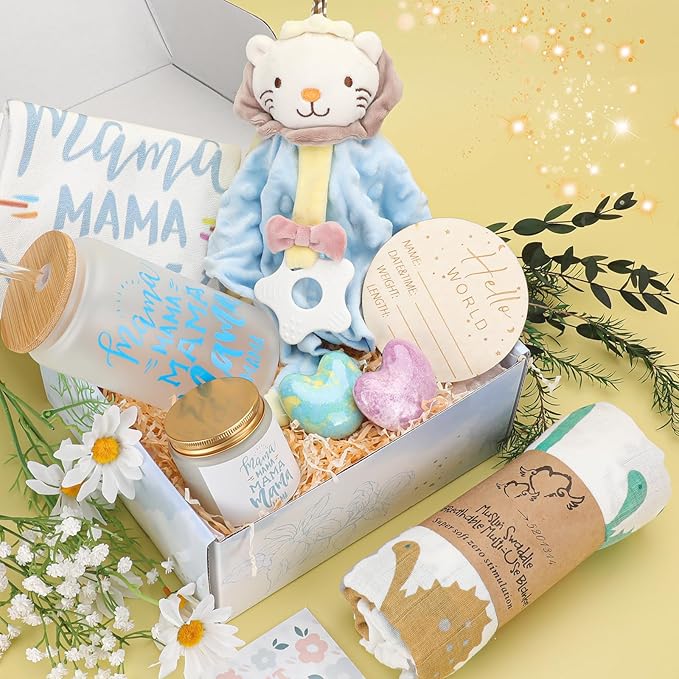 New Mom Gifts,Gifts for New Mom,New Mom Gifts for Women,Baby Shower Gifts,Baby Boy Gifts,Pregnancy Gifts,Postpartum Gifts for Mom,New Mom Gift Basket After Birth,Gender Reveal Gifts for Mom To Be