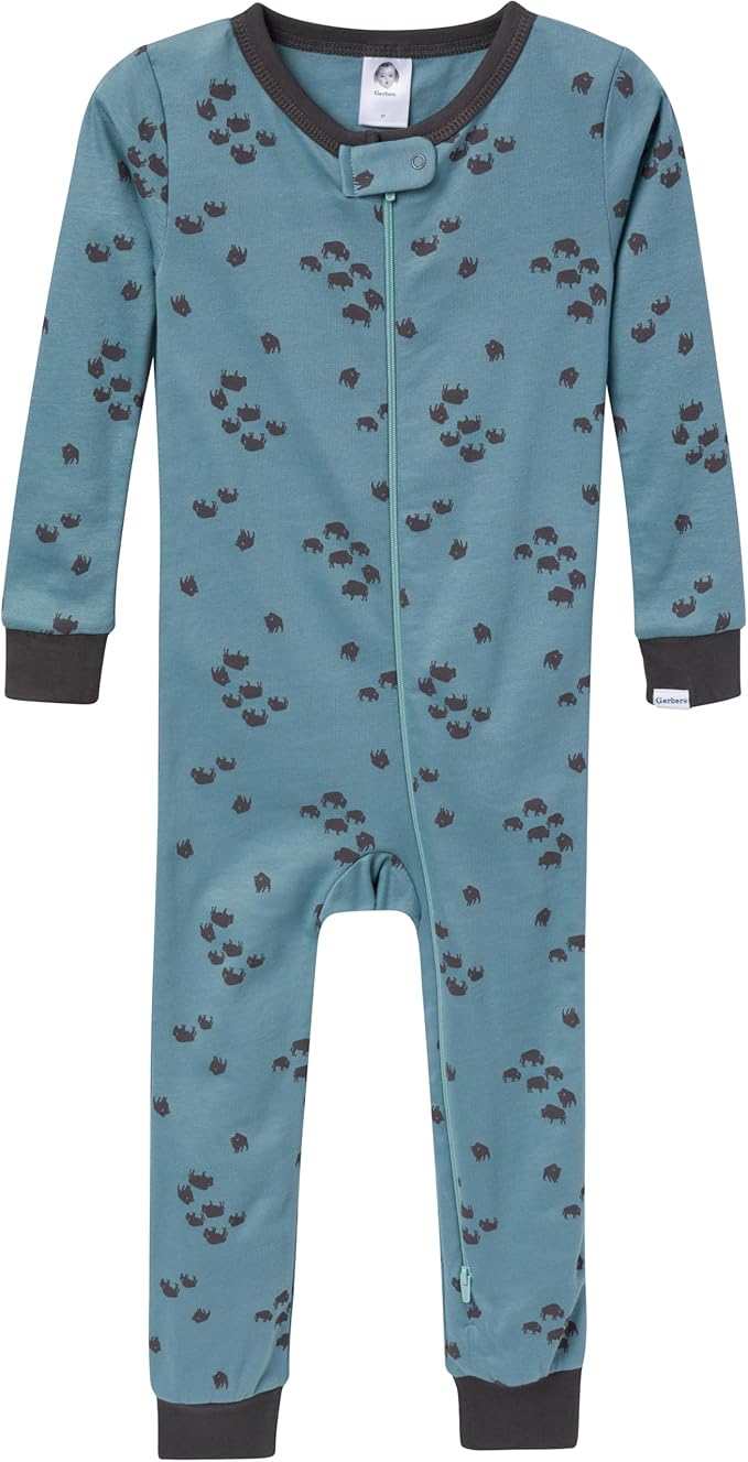 Gerber Baby-Boys 3-Pack Snug Fit Footless One-Piece Cotton Pajamas