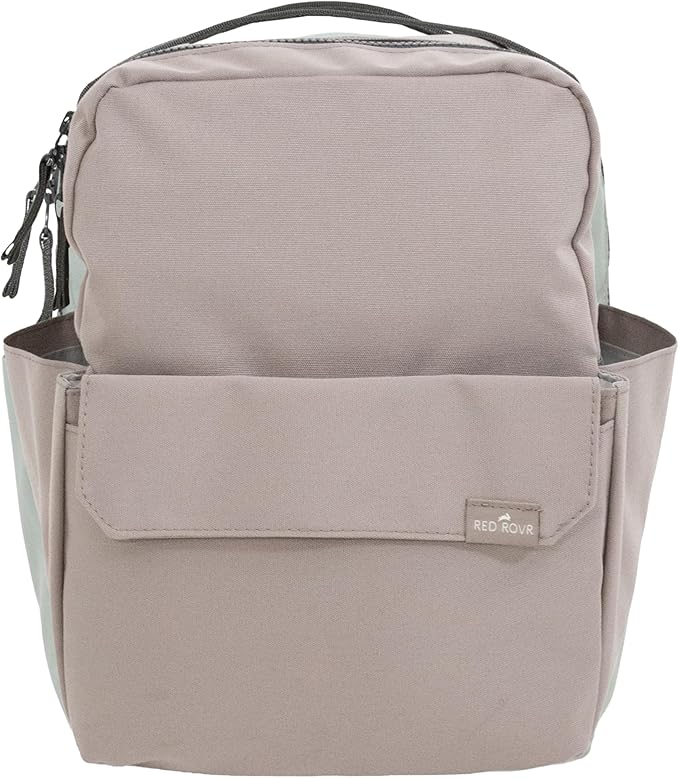 RED ROVR Mini Roo Lightweight Backpack | 6 pockets for everyday essentials (Truffle)
