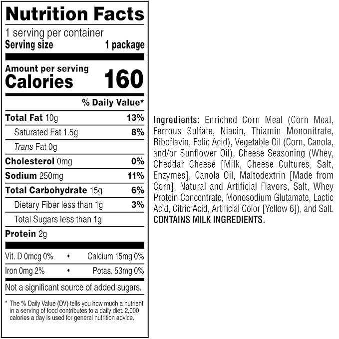 Cheetos Crunchy Cheese Flavored Snacks, Gluten Free, 1 Ounce Single Serve Bags (Pack of 40)