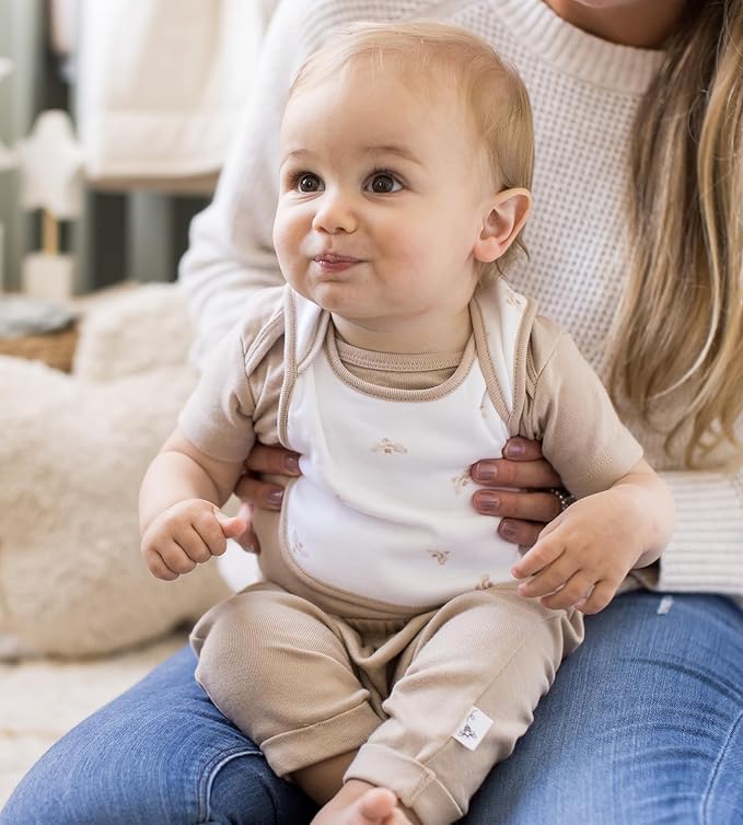 Burt's Bees Baby Organic Baby Bibs – 100% Cotton Newborn Infant Bibs for Baby Boys & Girls