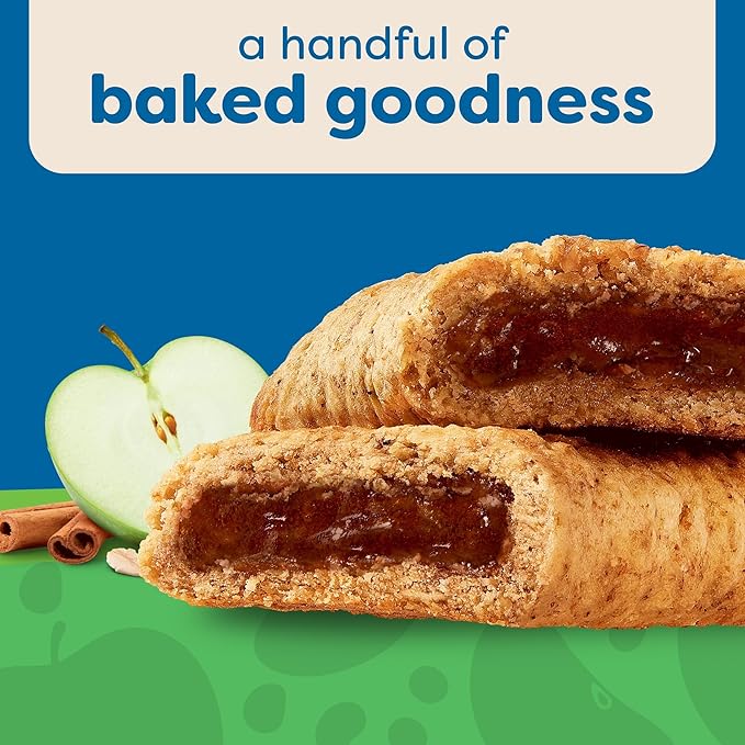 Nutri-Grain Breakfast Bars, Made with 10g Whole Grains, Snack Bars, Apple Cinnamon, 20.8oz Box (16 Bars)