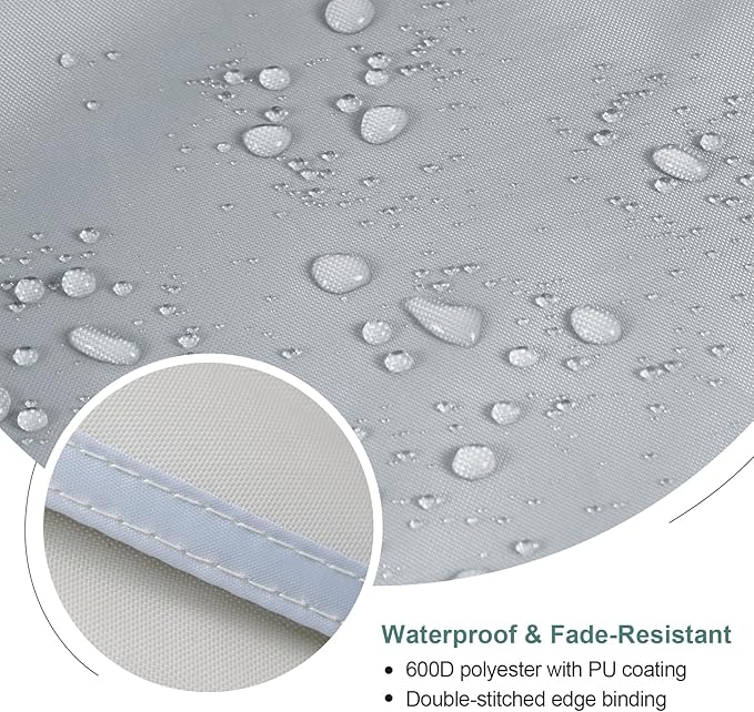 Patio Waterproof Umbrella Cover, Outdoor Offset Parasol Cover for 7.5-11.5 Feet Cantilever Banana Frame Umbrella