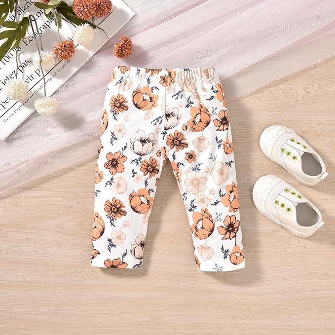 HINTINA Infant Baby Girl Long Sleeve Fall Winter Outfits With Headband