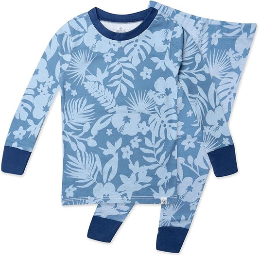 HonestBaby 2-Piece Pajamas Sleepwear Pjs 100% Organic Cotton for Baby, Toddler, Kids, Boy