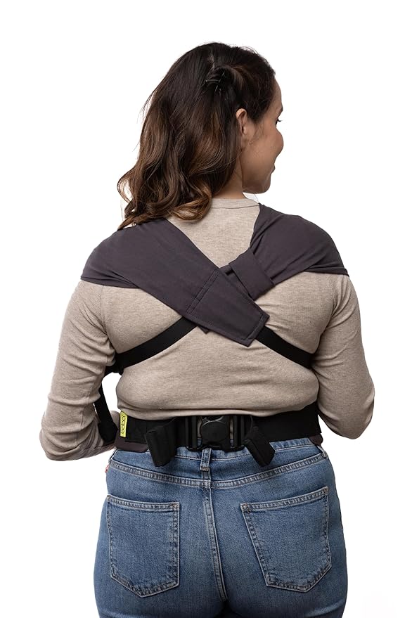 Boba Bliss Pre-Wrapped Baby Carrier with Buckle - Newborn to 7-35 lbs Light, Breathable & Easy to Adjust Hybrid Infant Sling & Toddler Carrier - Certified Hip-Healthy for 0-18 Months - Charcoal
