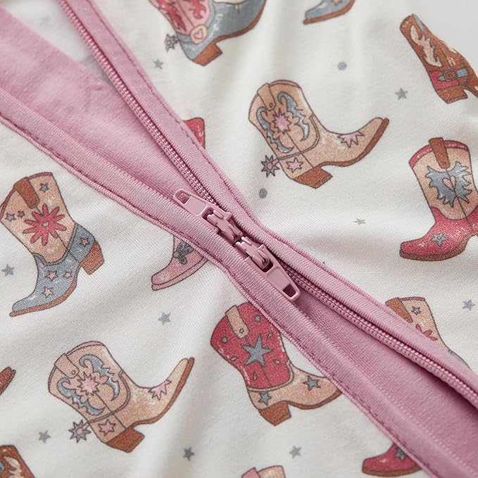 pureborn Baby Boys Girls Sleeper Snug Fit Viscose from Bamboo Pajamas 0-24 Months