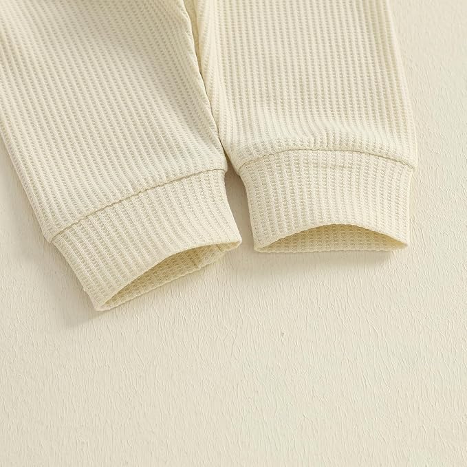 CIYCUIT Newborn Baby Boy Clothes Ribbed Knit Long Sleeve Bodysuit Pants 2-Piece Fall Winter Outfits