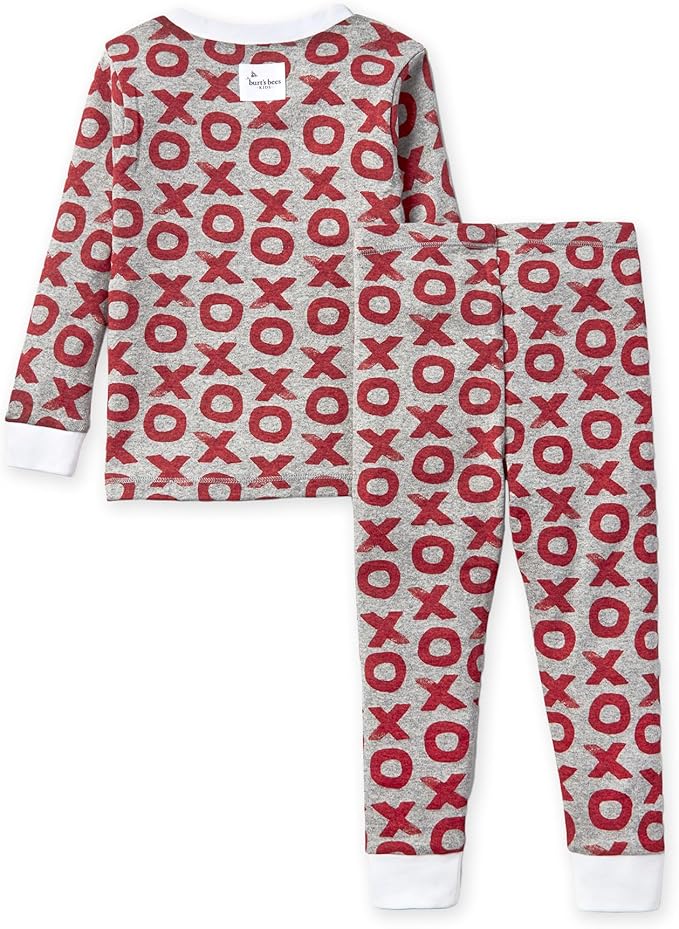Burt's Bees Baby Boys' 2-Piece Long Sleeve Tee and Pants Organic Cotton Pajama Set