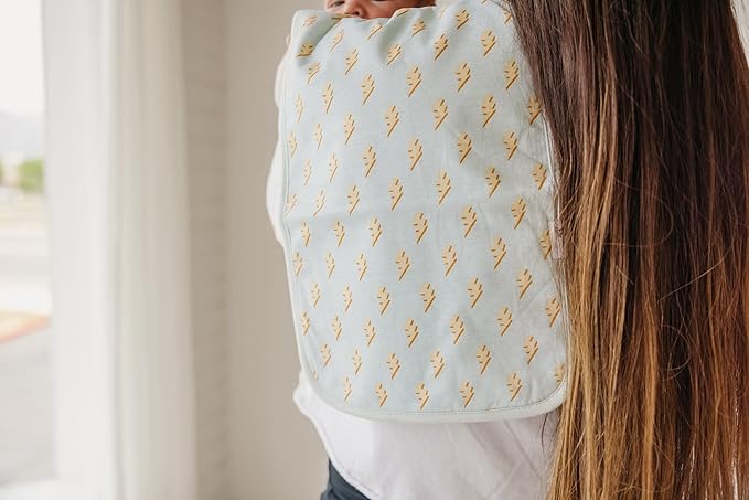 Copper Pearl Premium Baby Burp Cloths - 3-Pack Large Cotton Burp Cloths, Extra Soft Spit Up Rags with 3 Absorbent Layers, Perfect for Baby Boy and Baby Girl Gifts (21" x 10" Size, Vance Set)